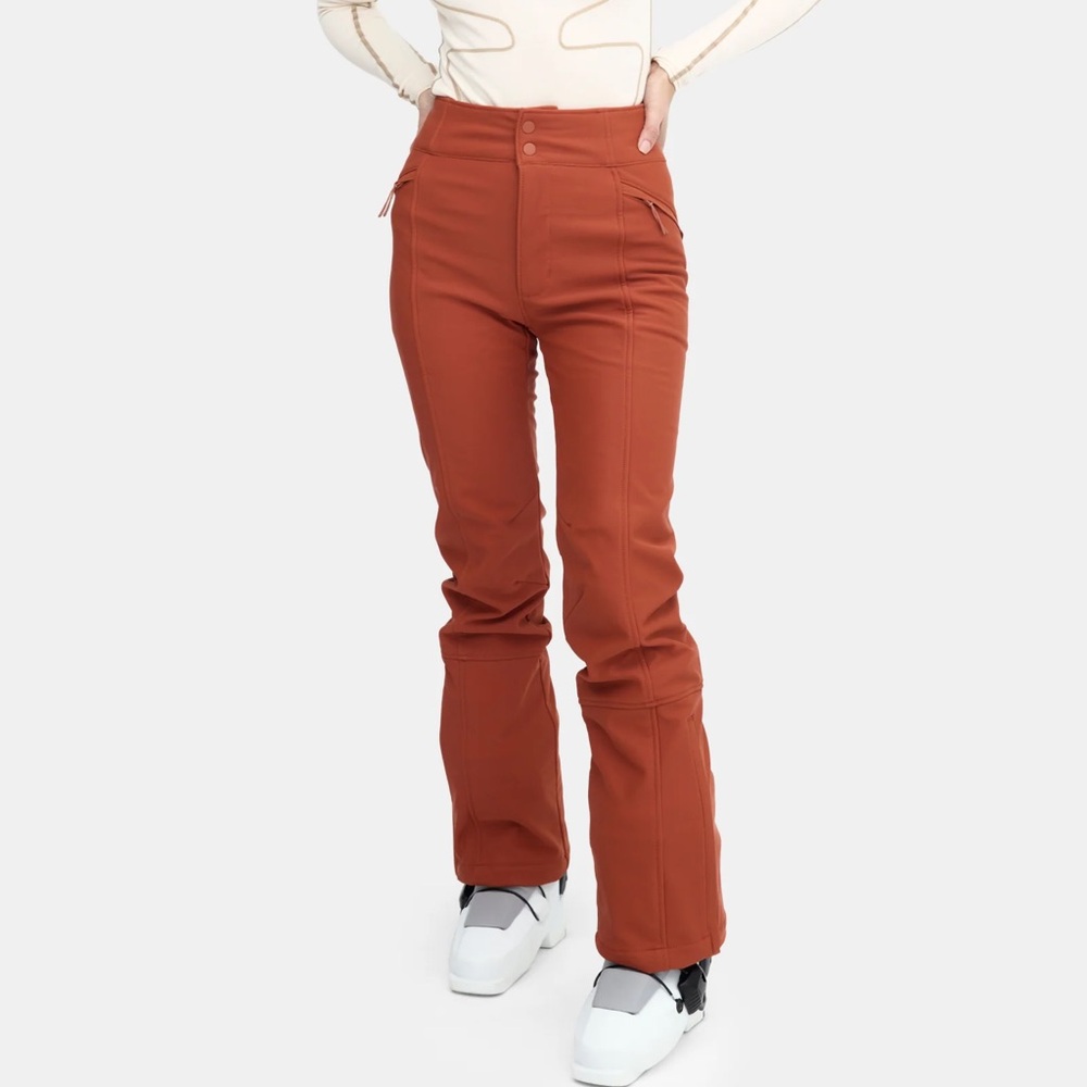 Halfdays Emma Softshell Pants In Rust Xsp - image 1